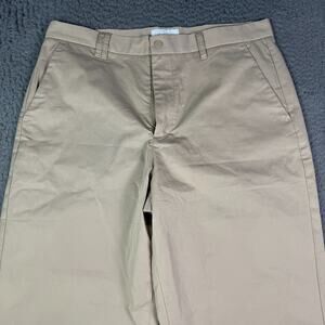 I Love Ugly ILU Kobe Pants Mens Large (34x26) Beige Baggy Cropped Chino Japan